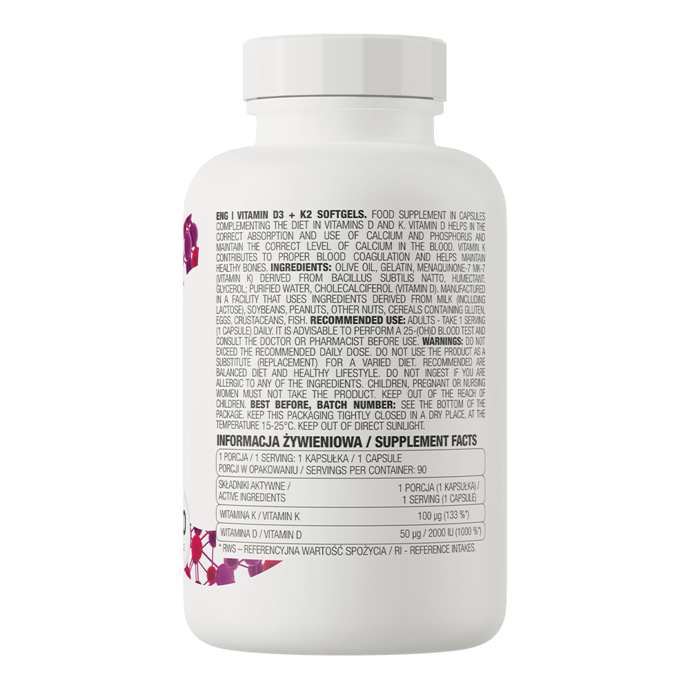 OstroVit Vitamin D3 + K2
