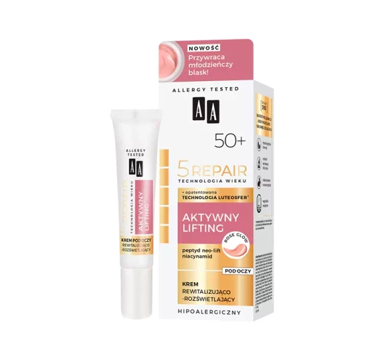 AA 5 Repair Aktywny Lifting 50  rewitalizująco-rozświetlający krem pod oczy 15 ml