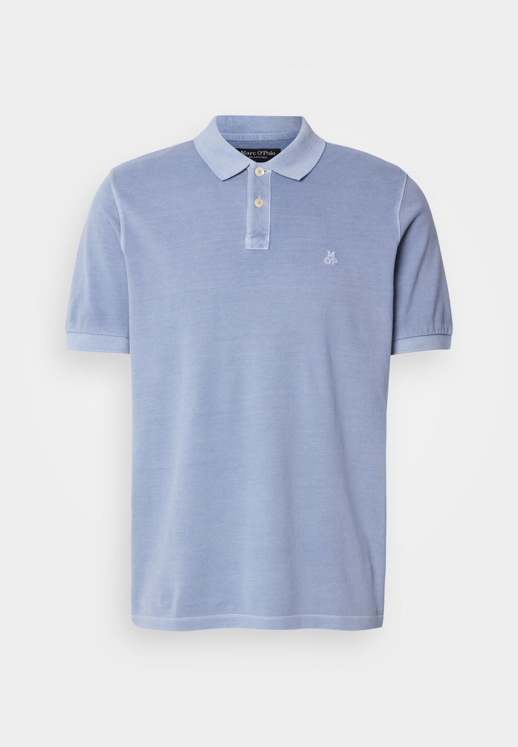 Marc O'Polo Poloshirt met korte mouwen en splitten aan de zoom - poloshirt - meltwater