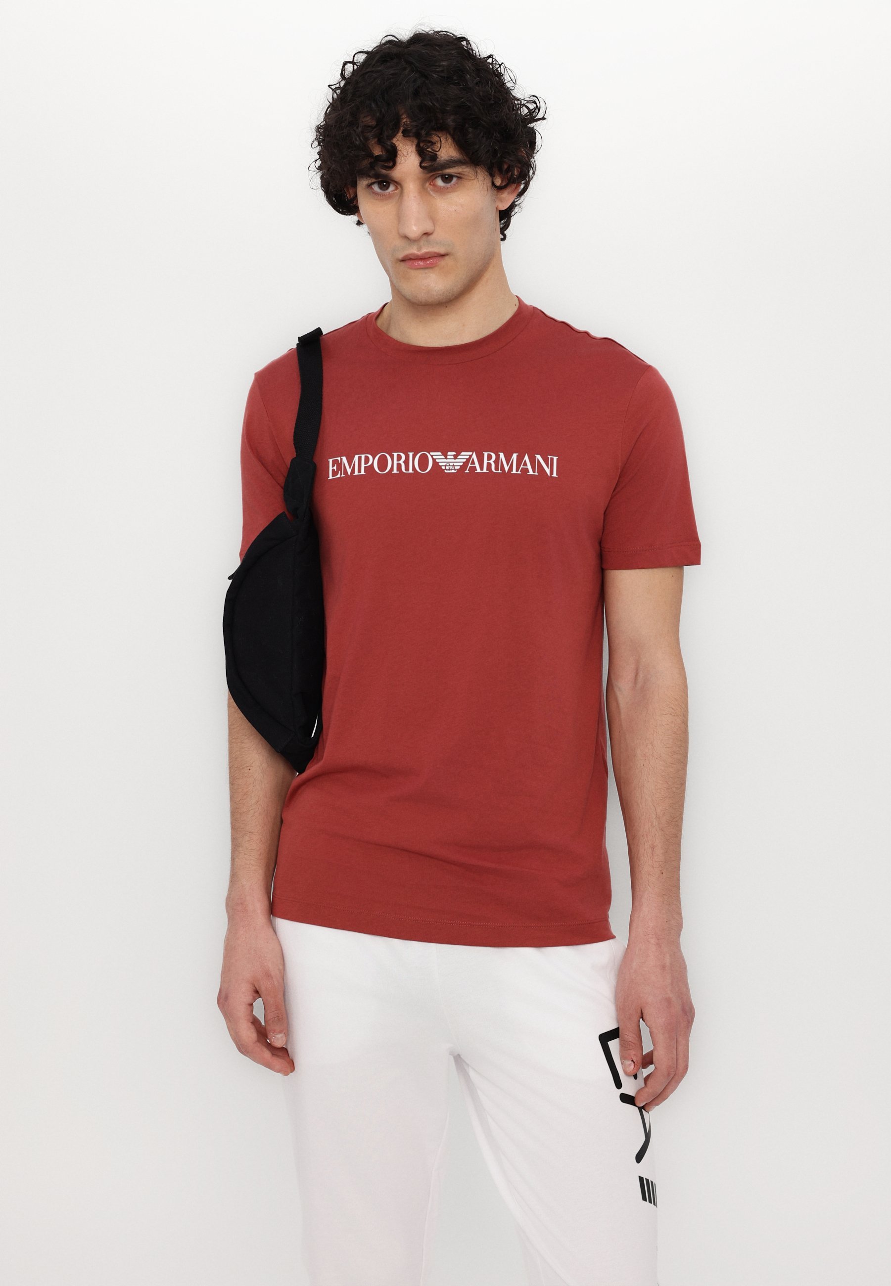 EA7 Emporio Armani BROEK - Trainingsbroek - wit/zwart