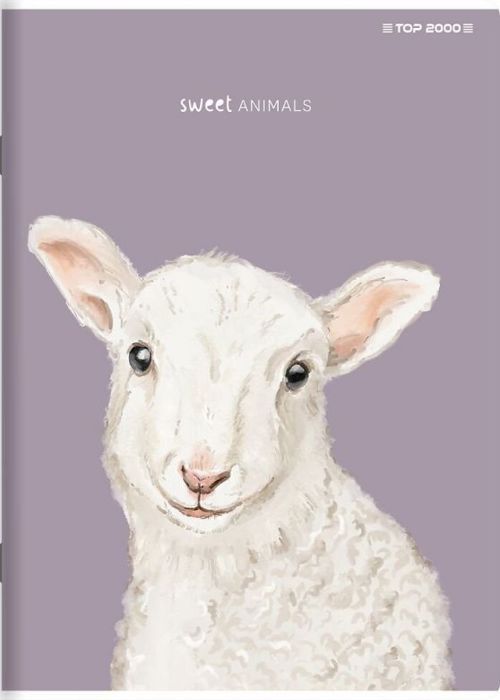 Cahier de texte Top 2000 - 400169468 - Cahier Ligne Sweet Animal A5/96k