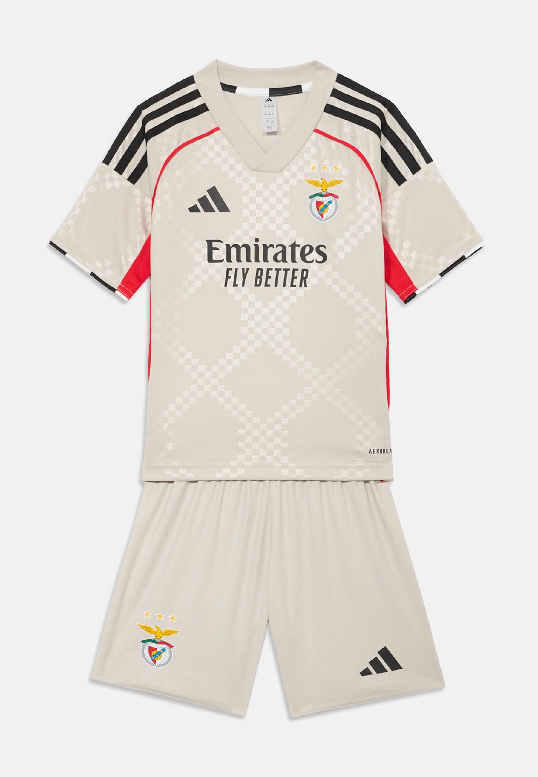 adidas Performance BENFICA AWAY KIDS UNISEX SET - Sportovní kraťasy - black