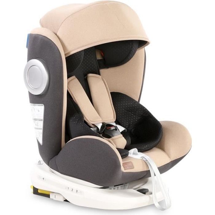 Seggiolino auto per neonati LUSSO SPS Isofix gruppo 0+/1/2/3 (0-36 kg) beige