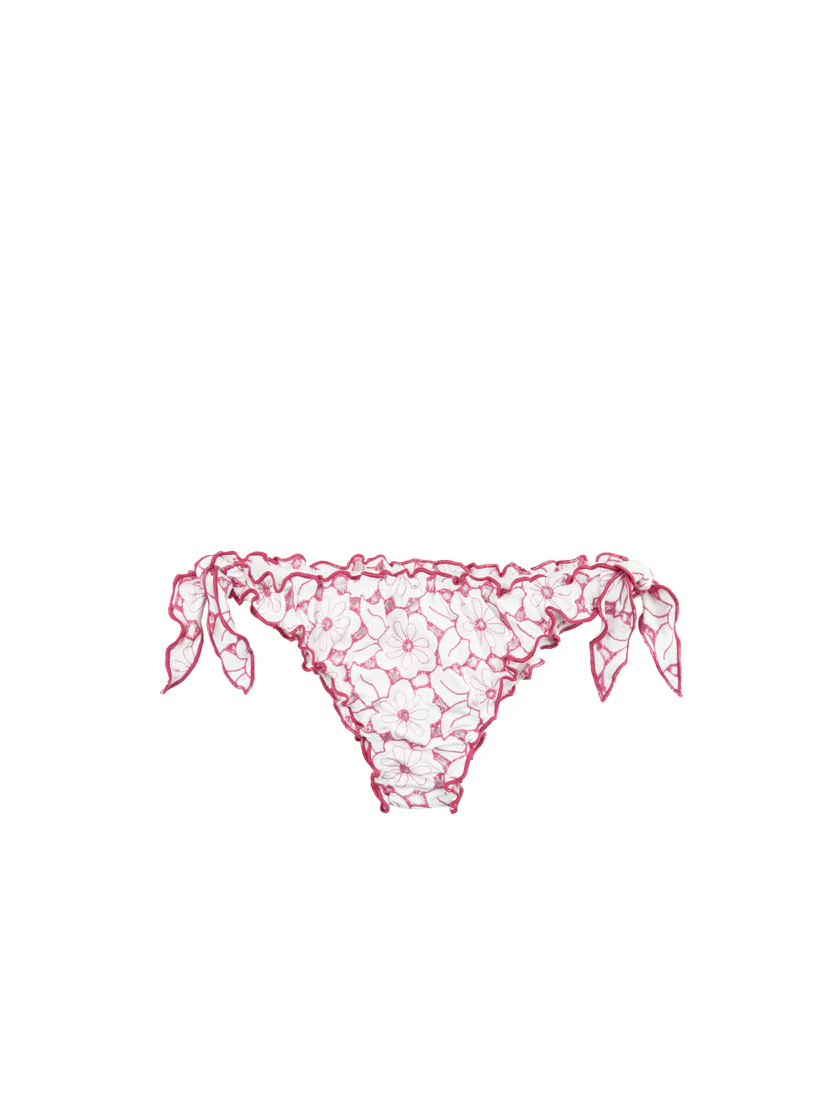 ROZE ONDERSLIP MET BLOEMENKANT