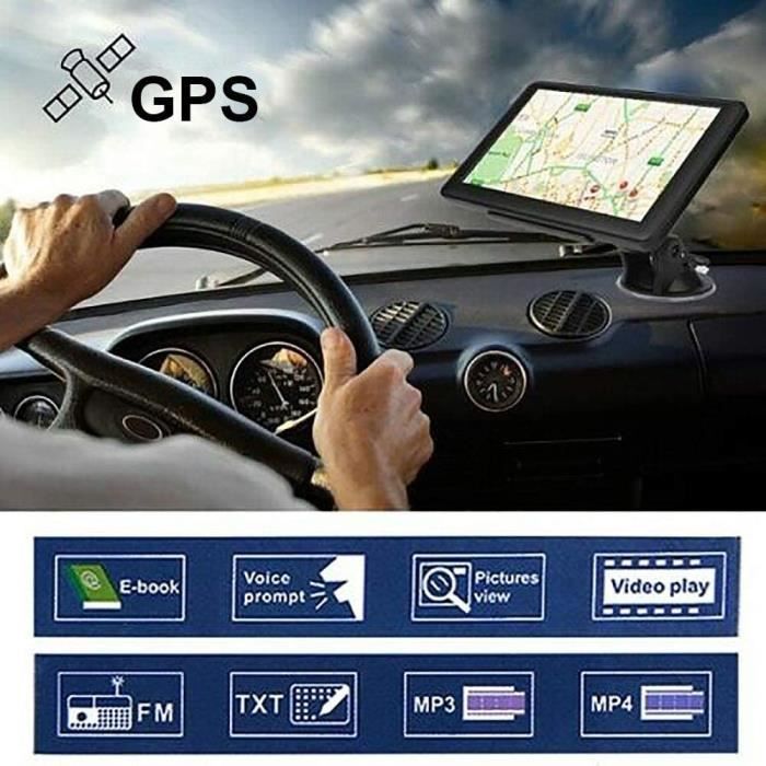 GPS para coche, navegación de 7 pulgadas para coche, camión, vehículos pesados, navegador con pantalla táctil HD y guía multilingüe[1]
