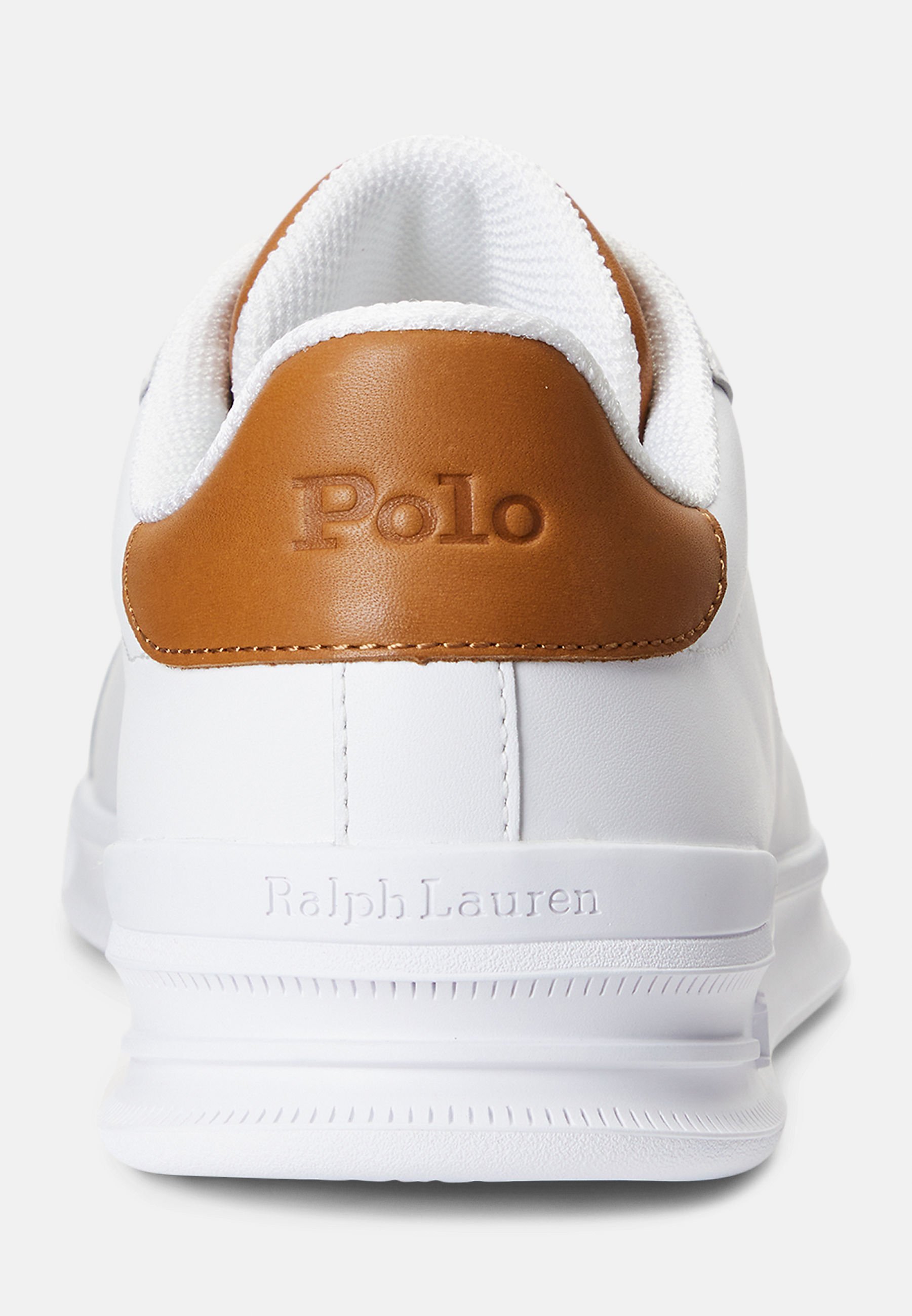 Baskets en cuir Polo Ralph Lauren HERITAGE COURT II - blanches/beige