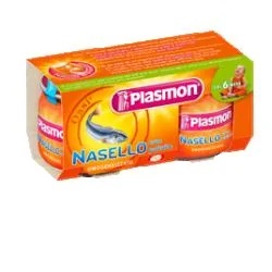 PLASMON Merlu et pommes de terre homogénéisés Plasmon, 2 pots de 80 g pour bébé