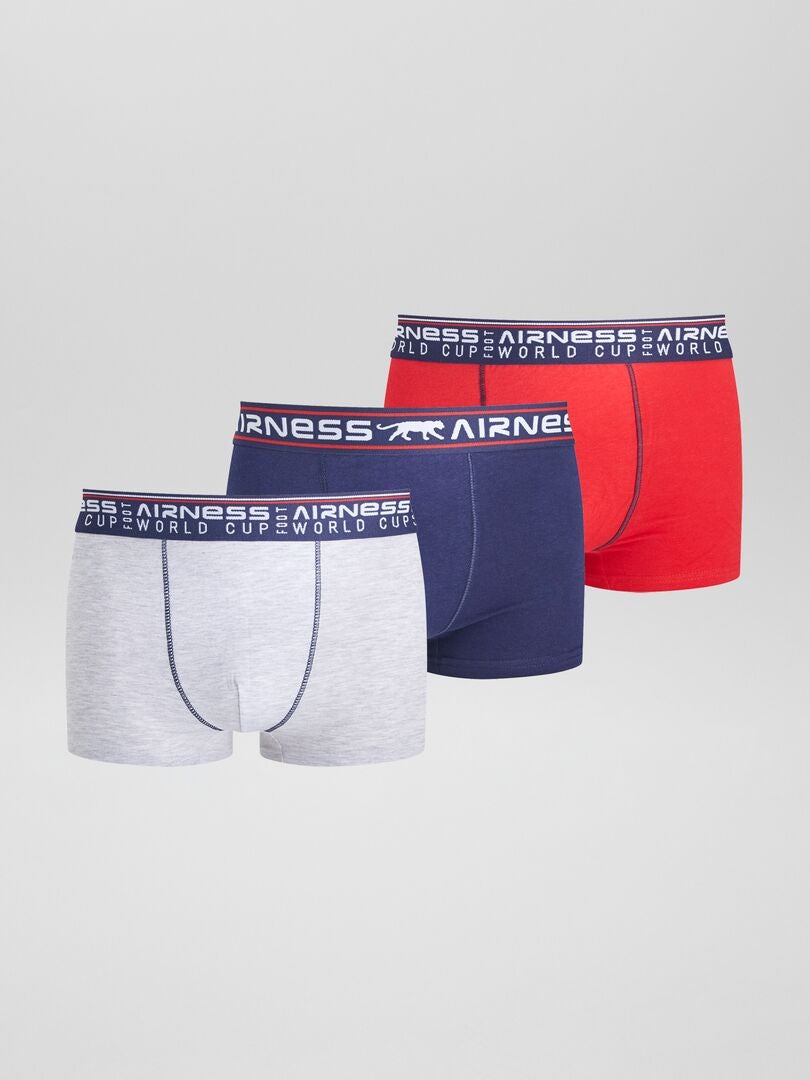Zestaw 3 bokserek „Airness” – CZERWONE
