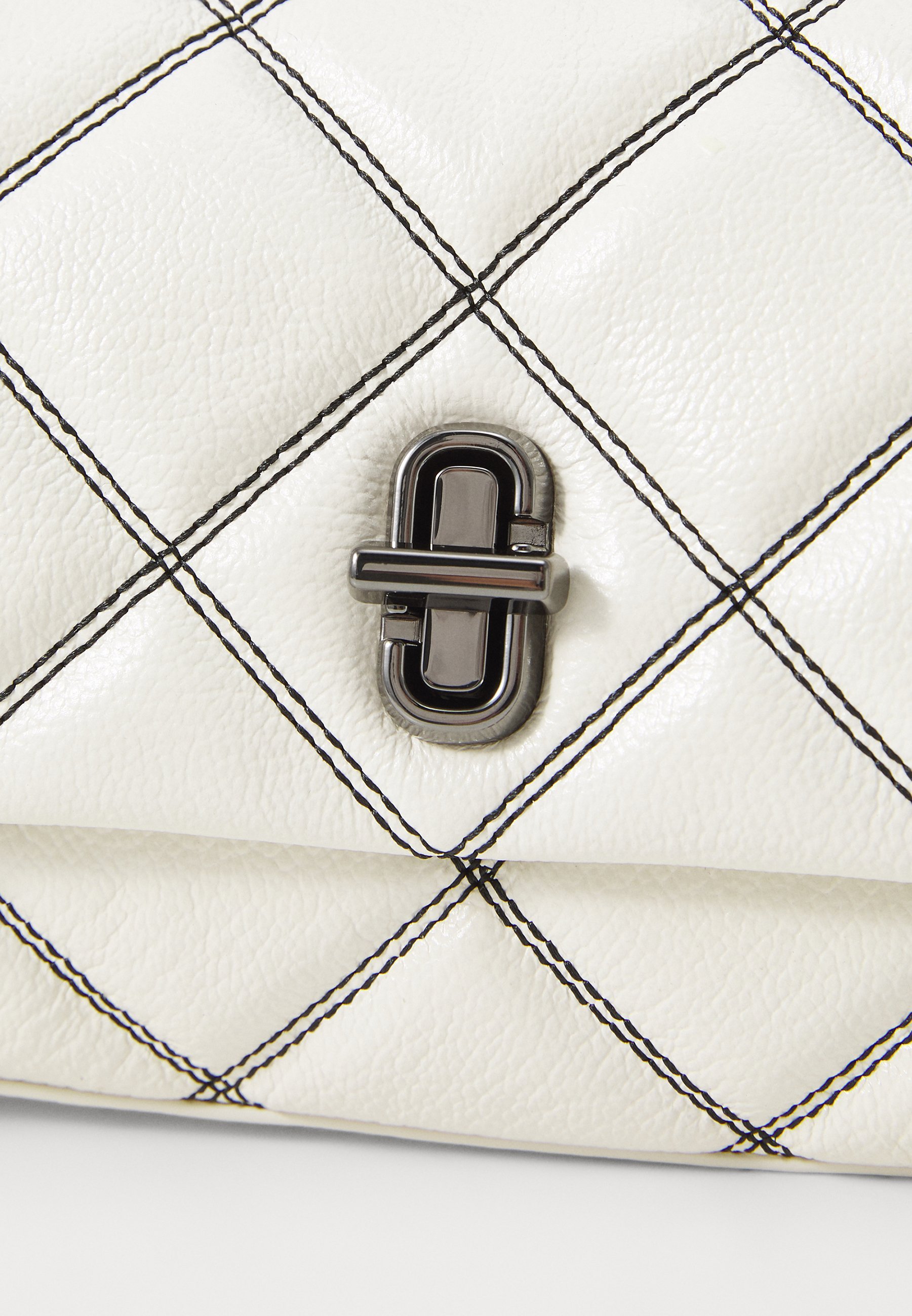 MARC JACOBS THE MINI SHOULDER - Handtasche - weiß/schwarz