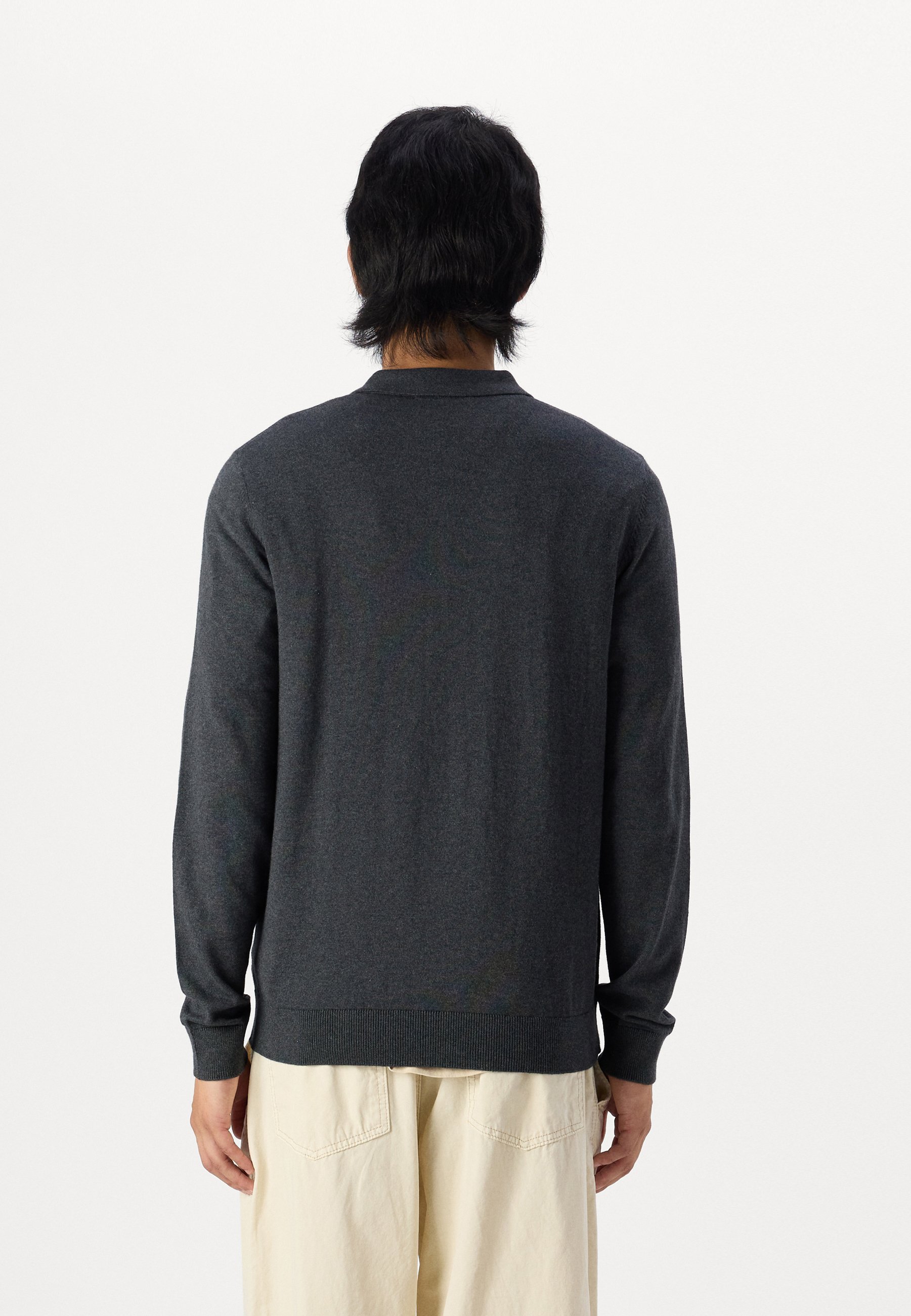 Pull Selected Homme SLHBERG HALF ZIP - Anthracite/mélange