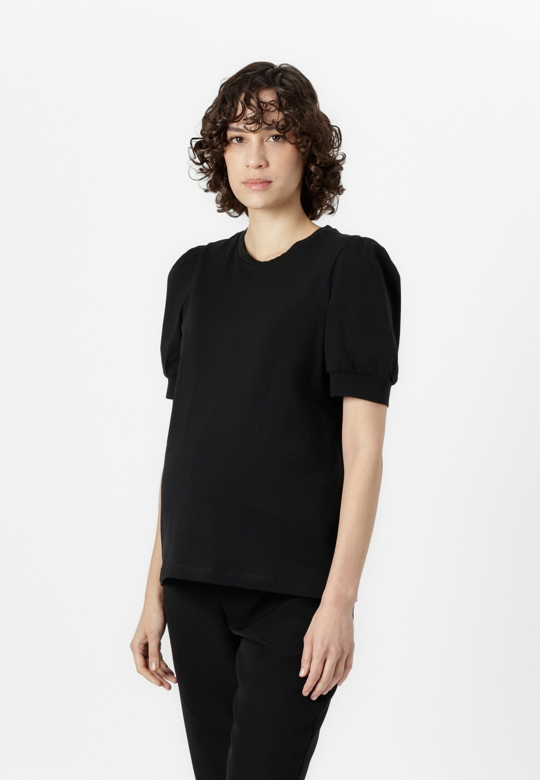 Vero Moda Umstandsmode VMMKERRY Rundhalsausschnitt - Basic-T-Shirt - schwarz