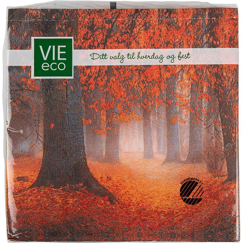 Vie Eco -lautasliinat 20 kpl 33x33 cm, Syksy