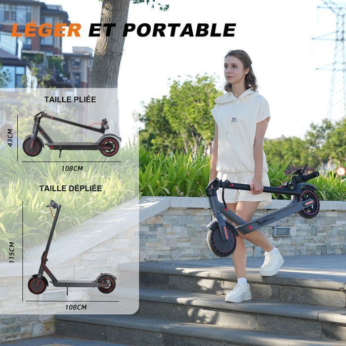YEE GOO - Trottinette électrique Pliable - Roues 8.5