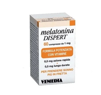Melatonin Dispert 60 Tabletten Nahrungsergänzungsmittel für den Schlaf