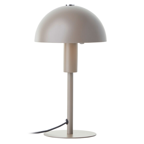 Liten E14 svampbordslampa, matt taupe