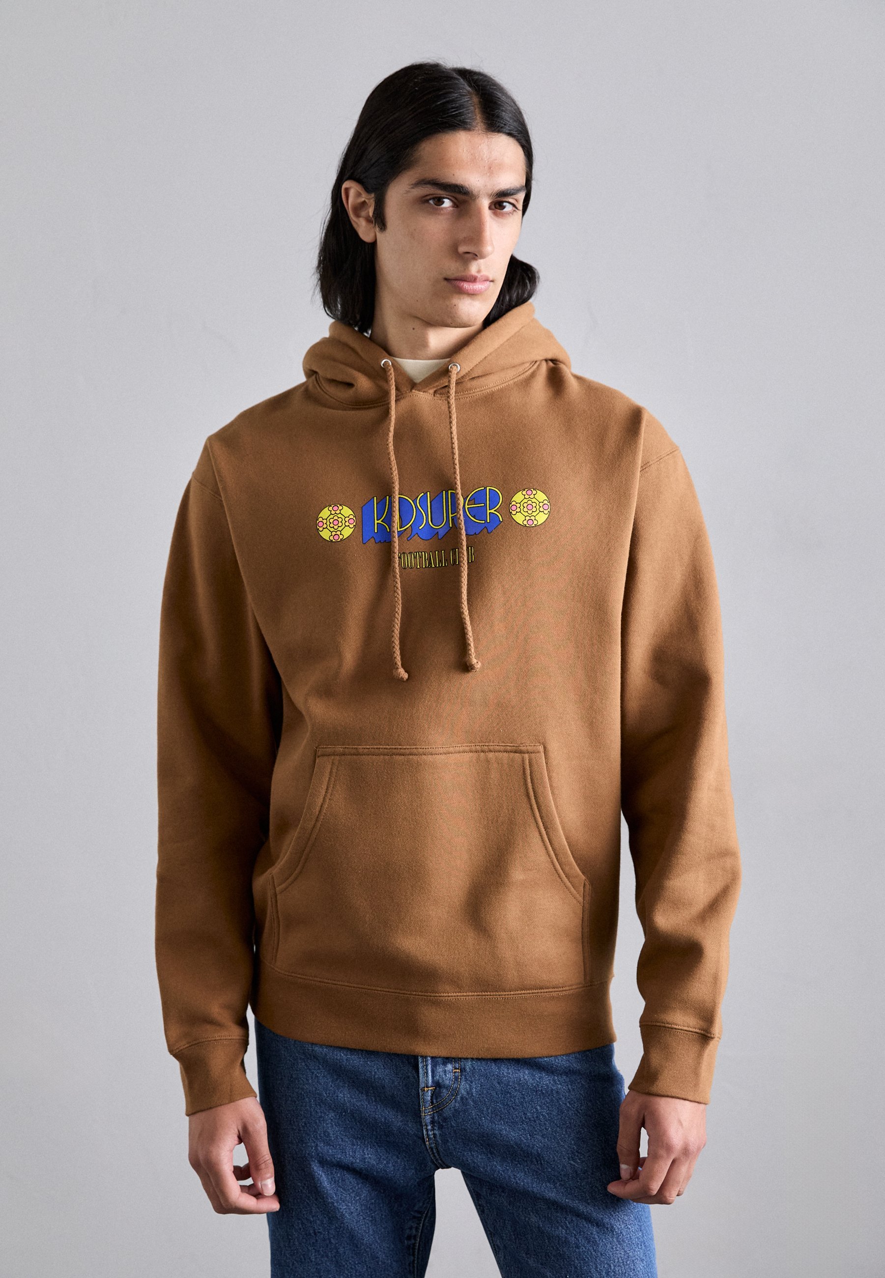 Kidsuper VINTAGE KSFC HOODIE - Mikina s kapucí - black