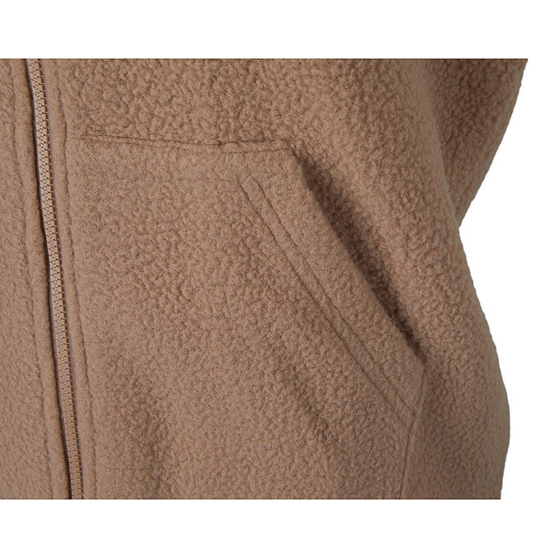 Vest størrelse S-XL teddy piler lys brun