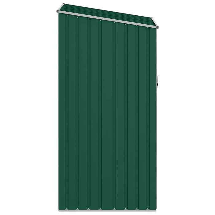 Garten-Holzschuppen im Angebot - BURKE - Geräteschuppen - Grün 245x98x159 cm, verzinkter Stahl J5723