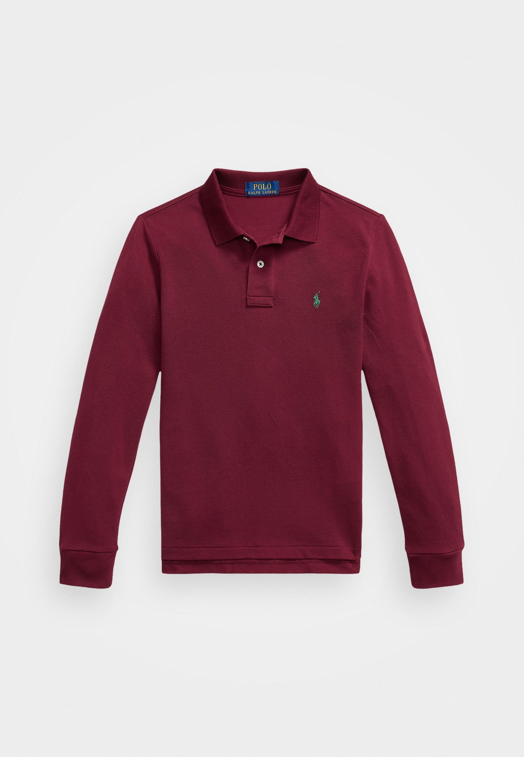 Polo Ralph Lauren Slim Fit katoenen mesh polo - Poloshirt - klassiek wijnrood