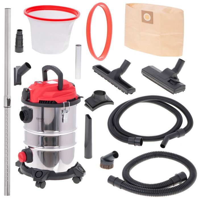 Aspiradora industrial Camry CR 7045 con toma para herramientas - 3400 W - Depósito de 25 litros - Potencia de succión de 20 kPa