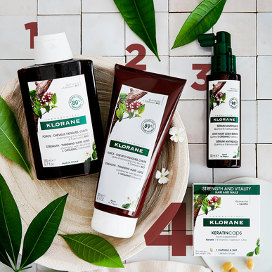 Klorane Keratinkapsler Styrke og Vitalitet Hår og Negler Oral Keratin Anti-Hårtap Kapsler 30 kapsler
