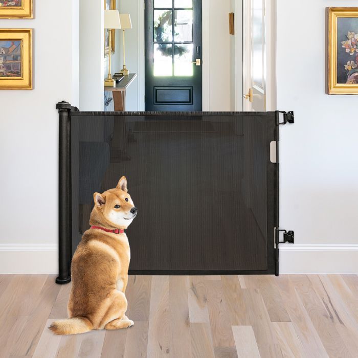 Barrière de sécurité escamotable ABS - Noir - YIPEEMA - 150*86 cm - Bébé - Mixte