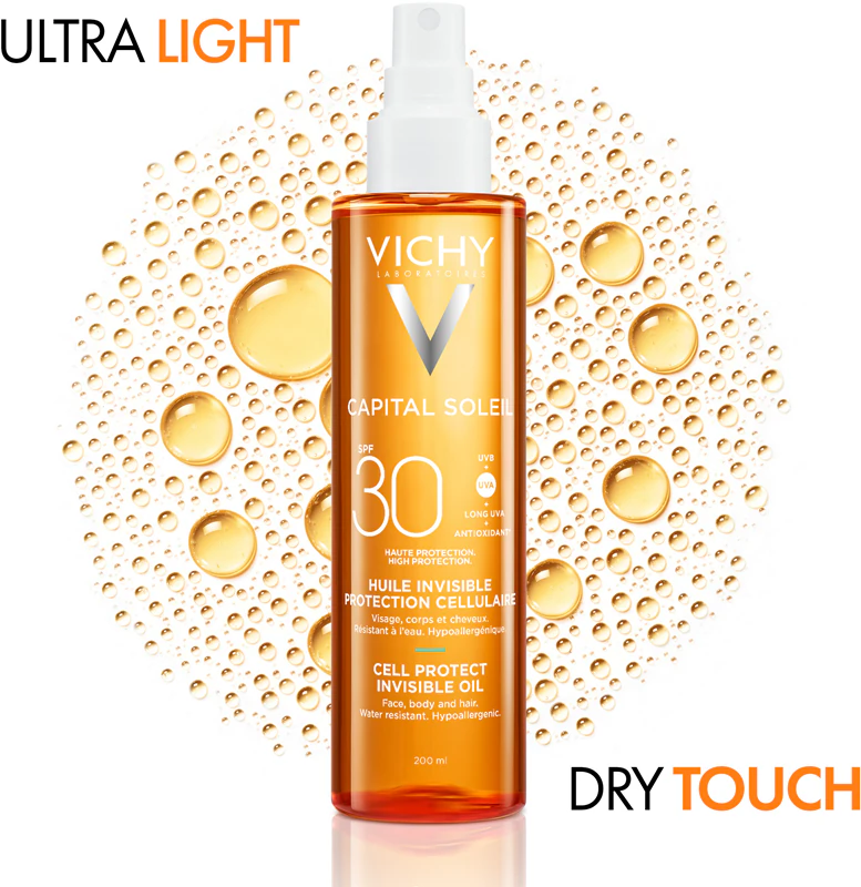 Vichy Capital Soleil Cell Protect Óleo Invisível olejek ochronny FPS 30