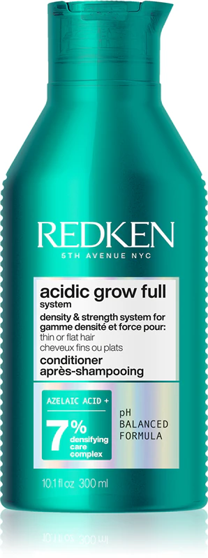 Condicionador Redken Acidic Grow Full System para cabelos finos e delicados.