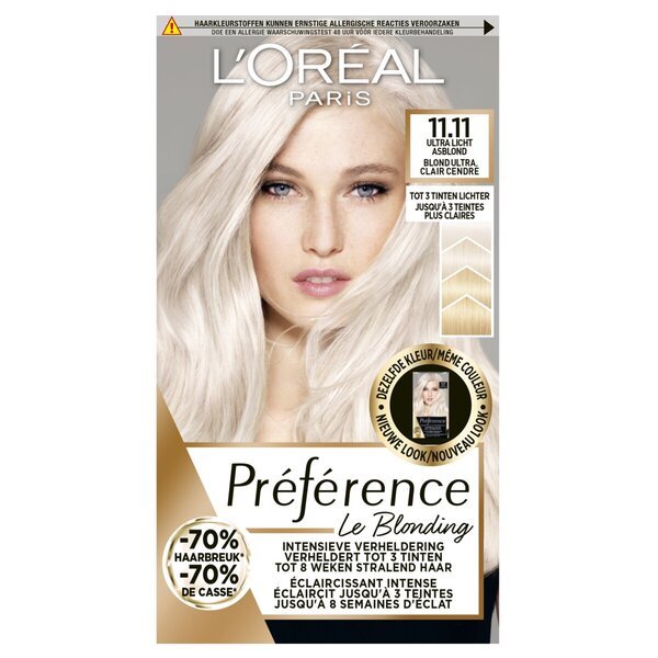 L'Oréal Paris Preference Le Blonding 11.11 Ultra Light Asblond permanentna barva za lase