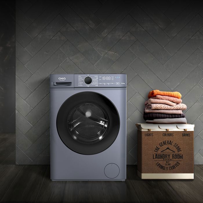 Lave-linge hublot - CHiQ - CW07123863AX - 7kg - Classe A - 1200 RPM - Lavage vapeur