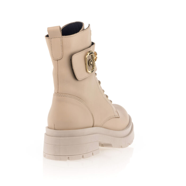 Beige dameslaarzen / enkellaarzen