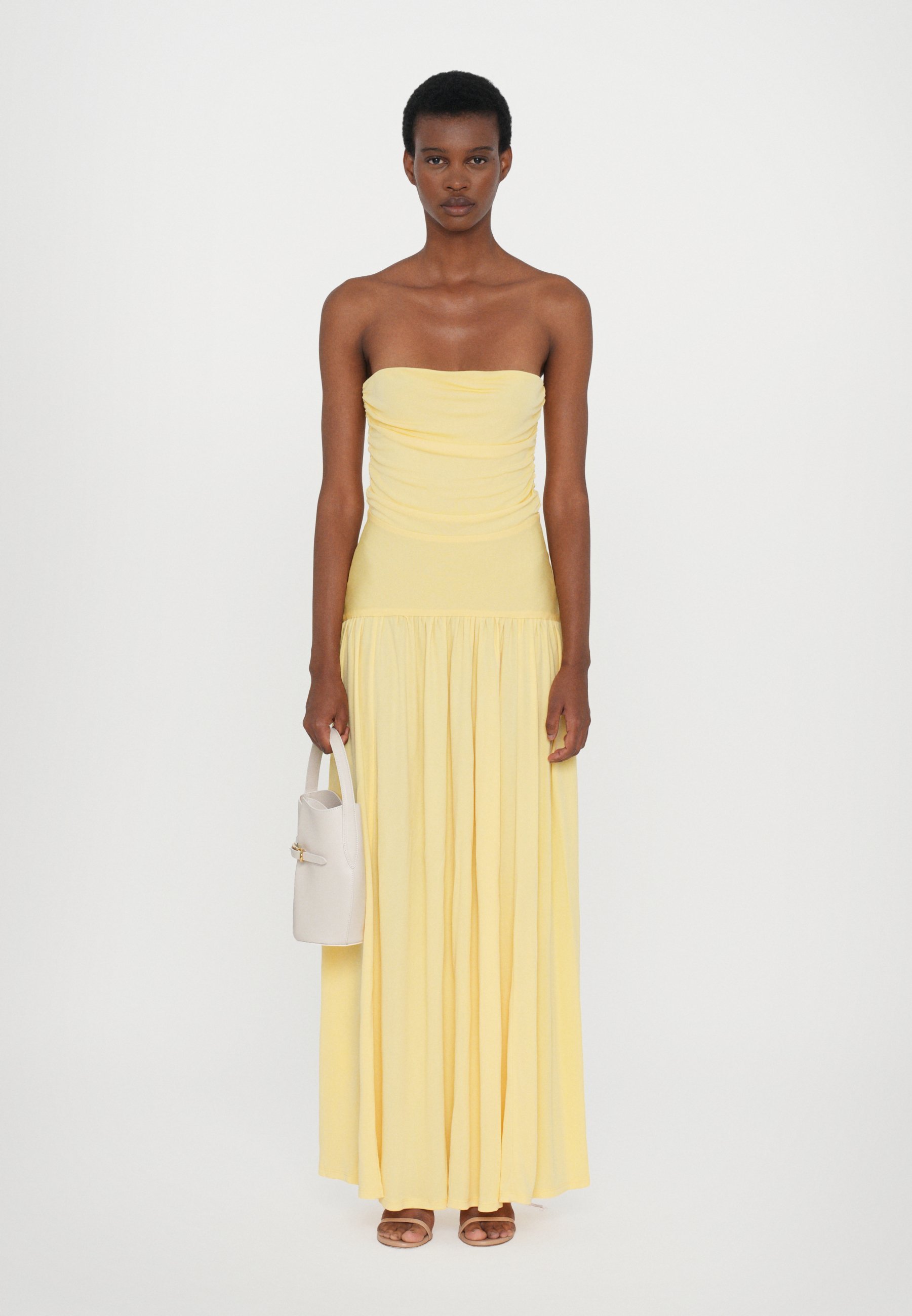 STAUD MARIANA JURK - Maxi-jurk - licht honingkleurig