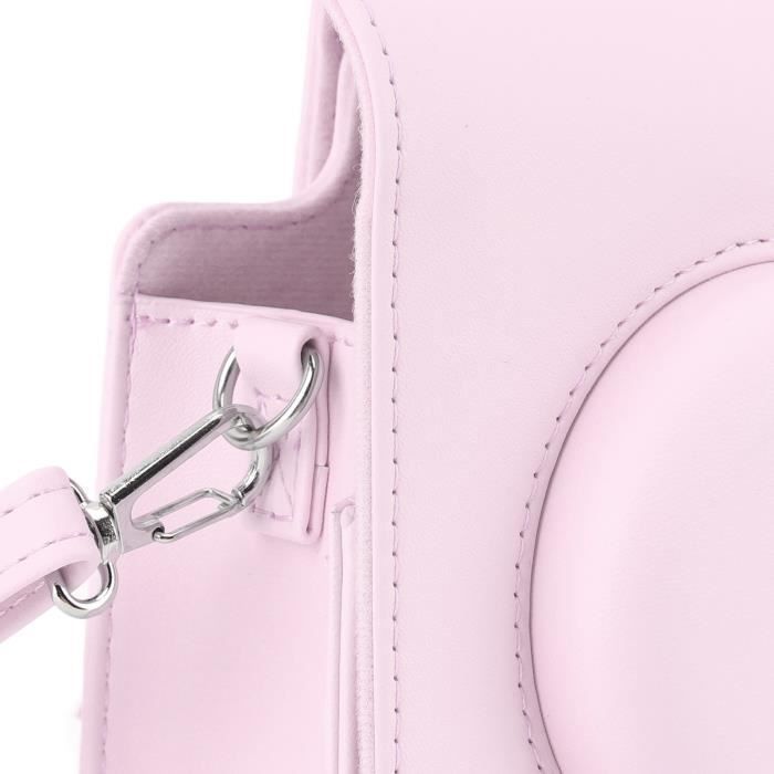 OMABETA Mini Borsa per Fotocamera Istantanea, Mini Borsa Protettiva per Fotocamera Istantanea, Custodia Fotografica in Pelle PU, Rosa