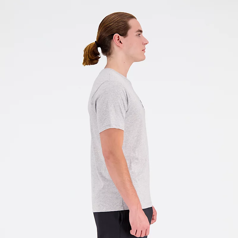 Camisa masculina Sport Core Graphic em algodão - Cinza Atlético