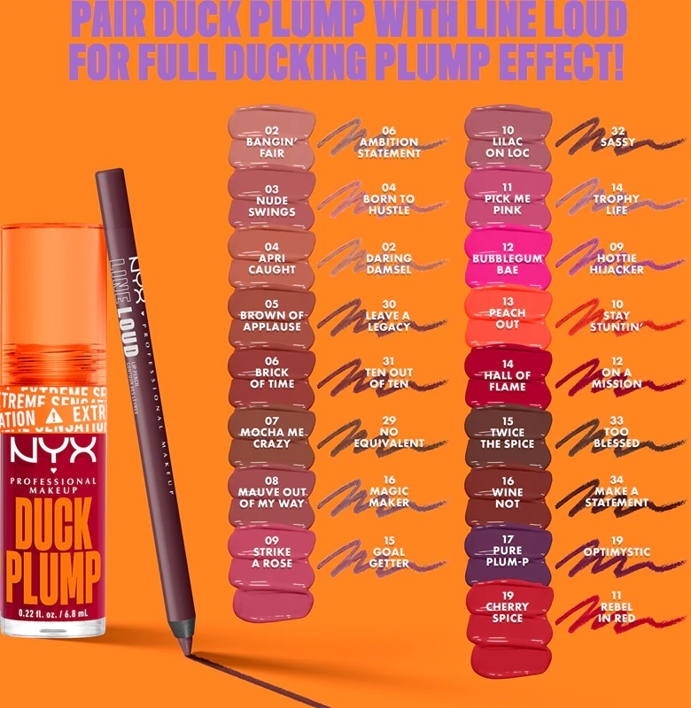 NYX Professional Makeup Duck Plump lūpu spīdums ar apjomīgu efektu