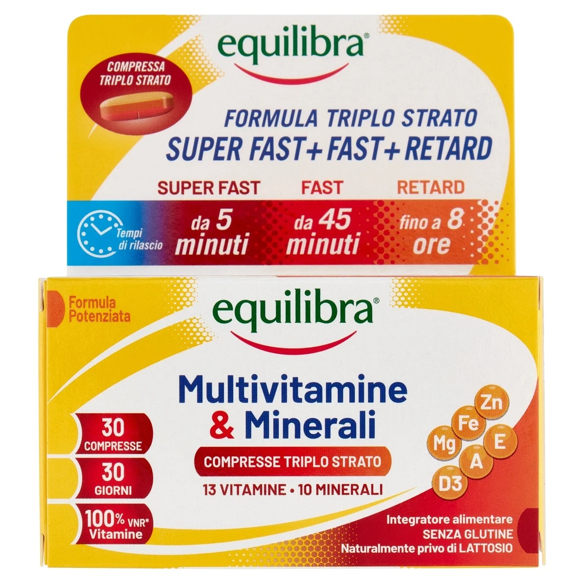 EQUILIBRA Equilibra Multivitamini in minerali 30 tablet Multivitaminsko prehransko dopolnilo