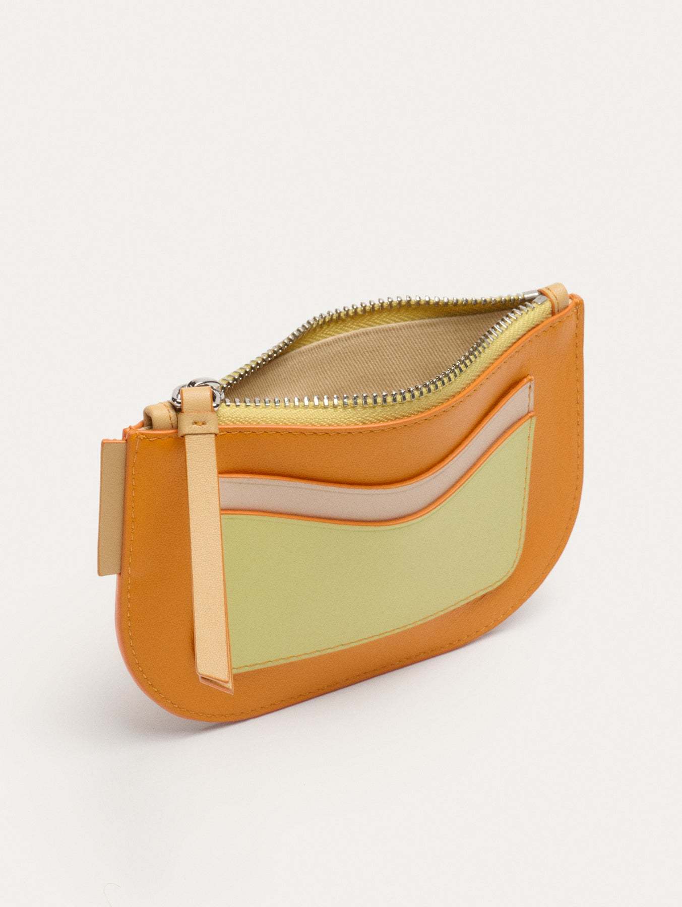 MONEDERO PIEL NARANJA