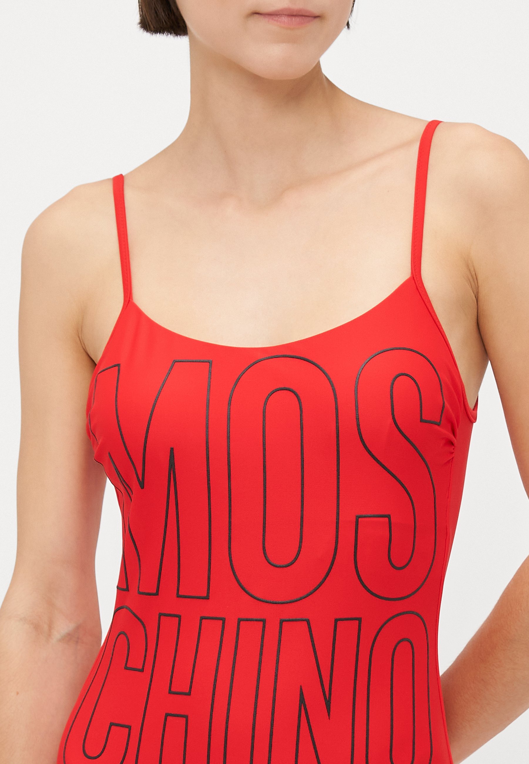 Maiô com aro Moschino Swim - vermelho