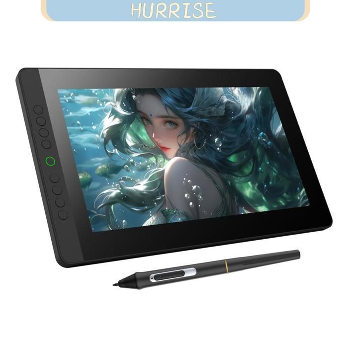 Tbest BOSTO BT-13HDK Grafiktablett, 13,3-Zoll H-IPS, tragbar, für Desktop-Nutzung, Schwarz