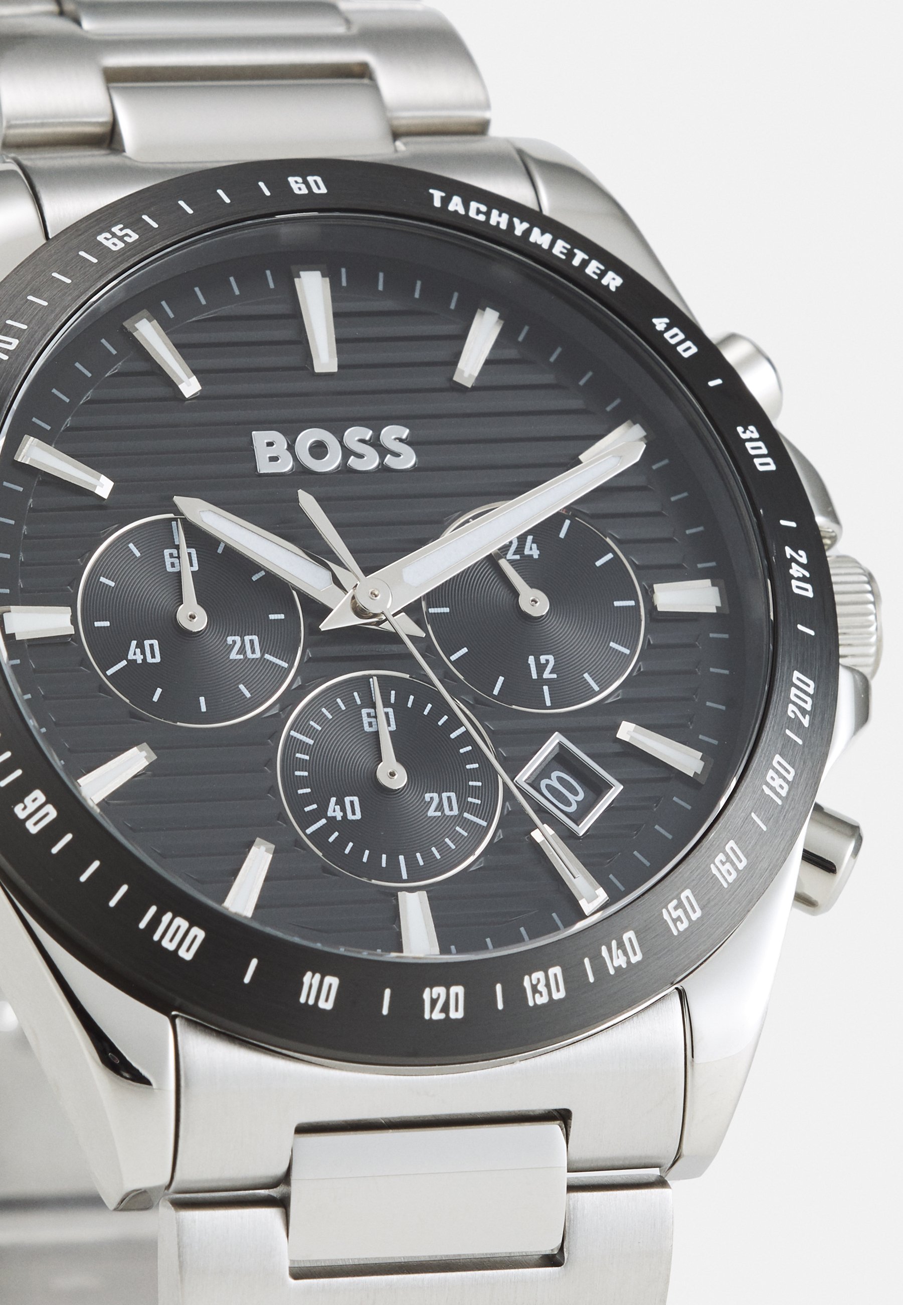 BOSS STRIKE - Chronograafhorloge - zilverkleurig/zwart