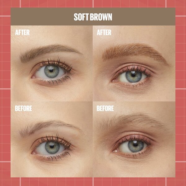 Maybelline New York Build-A-Brow 255 Soft Brown Wenkbrauwpotlood en -Gel