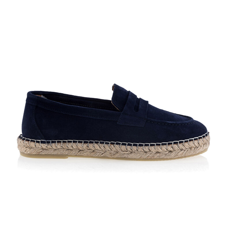 Espadrillas da donna blu con suola in corda
