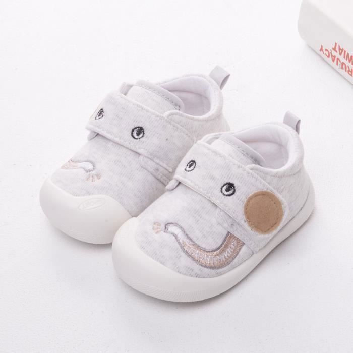 Lauflernschuhe für Babys (Mädchen/Jungen), rutschfest – Grau – Unisex