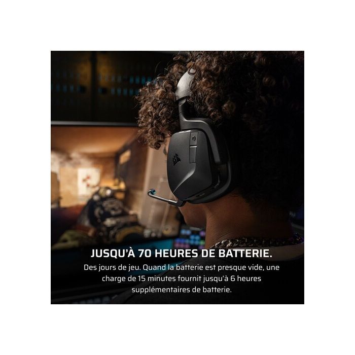 Cuffie da gioco wireless Corsair Void v2, Bluetooth, colore carbonio