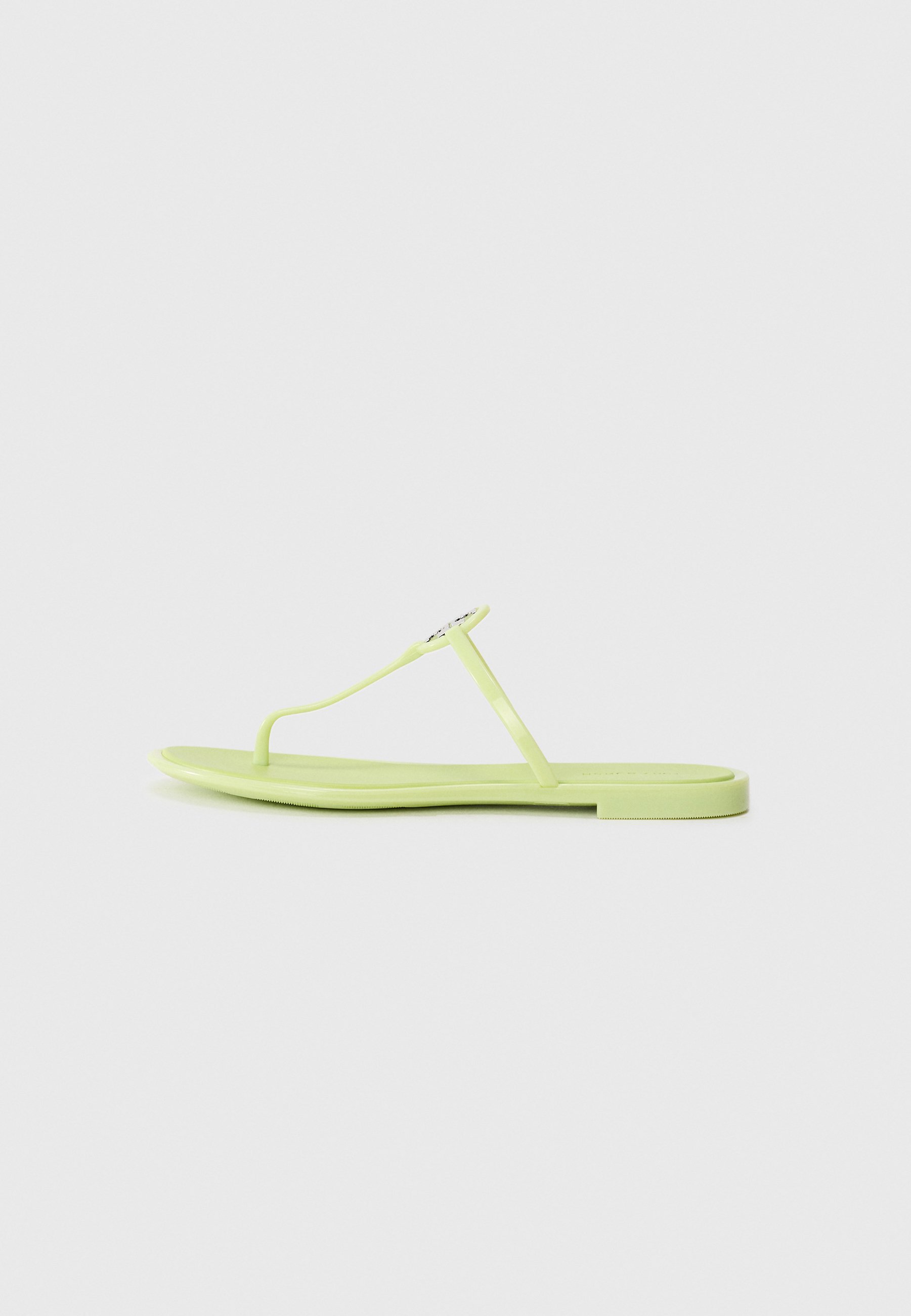 Tory Burch MILLER JELLY - Sandales à bride en T - vert menthe/argent