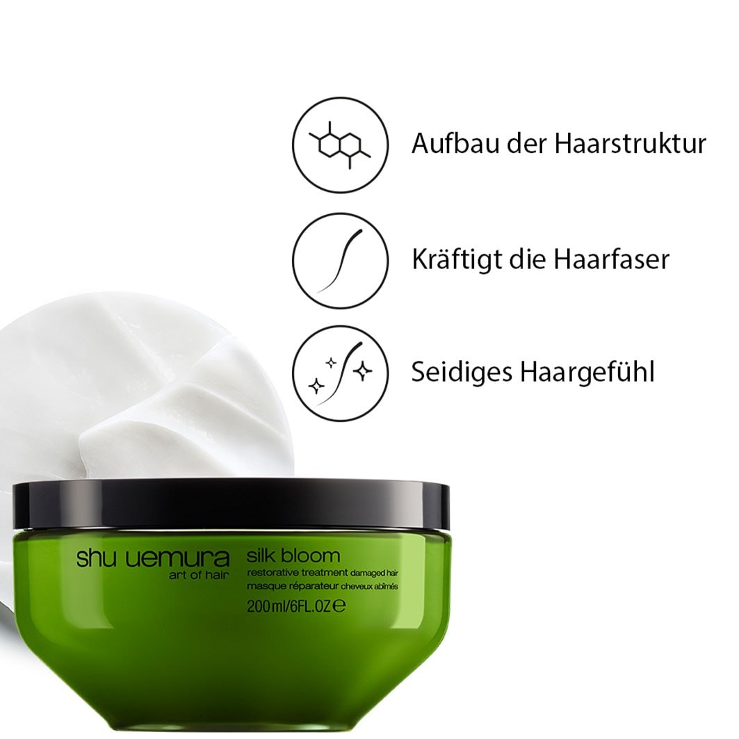 Maschera per capelli rigenerante Silk Bloom di Shu Uemura - 200 ml