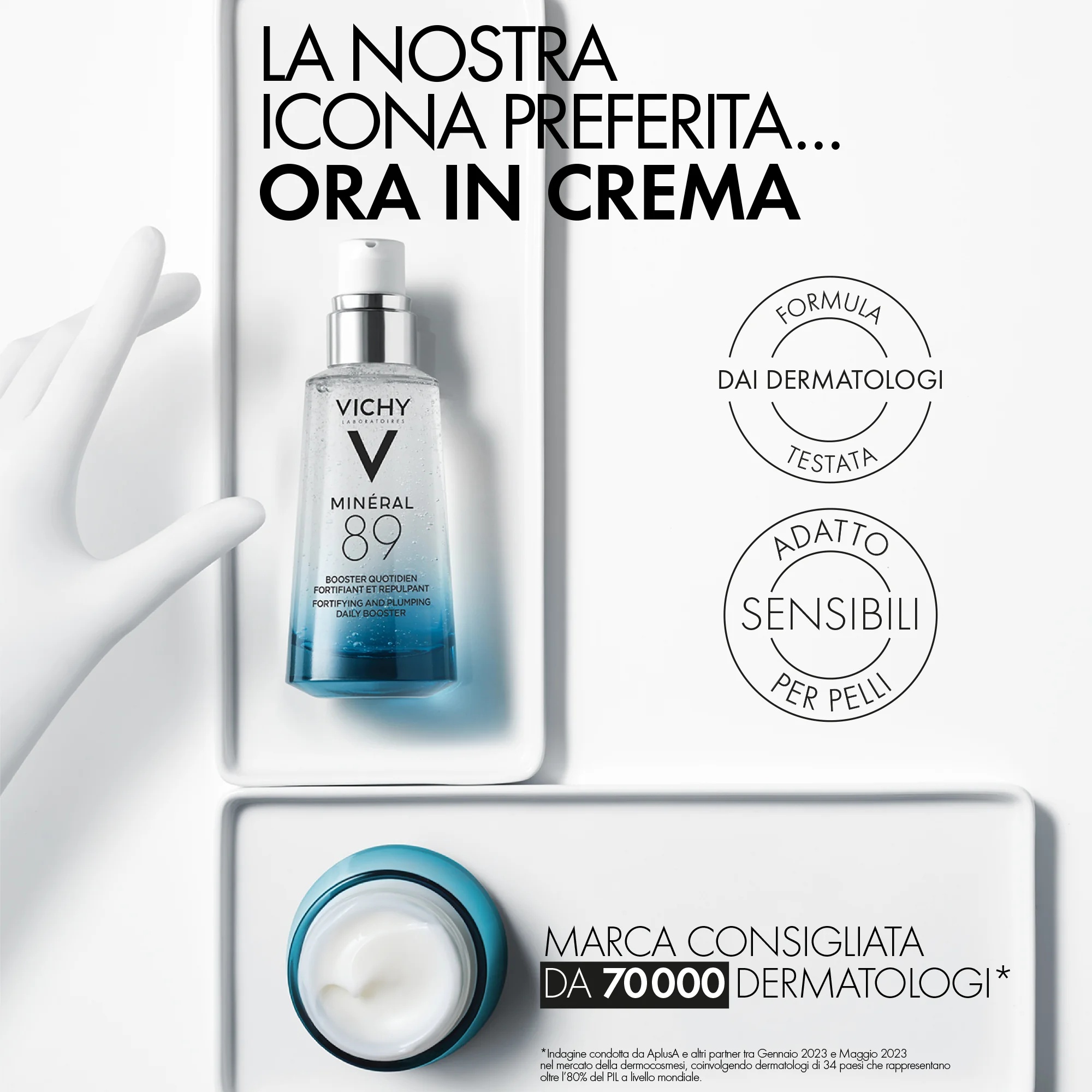 VICHY Vichy Minéral 89 Crème Légère 72H 50 ml Hydratante