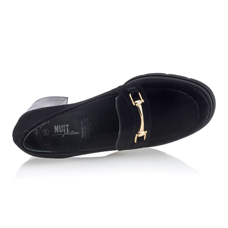 Mocassini/scarpe da barca neri da donna