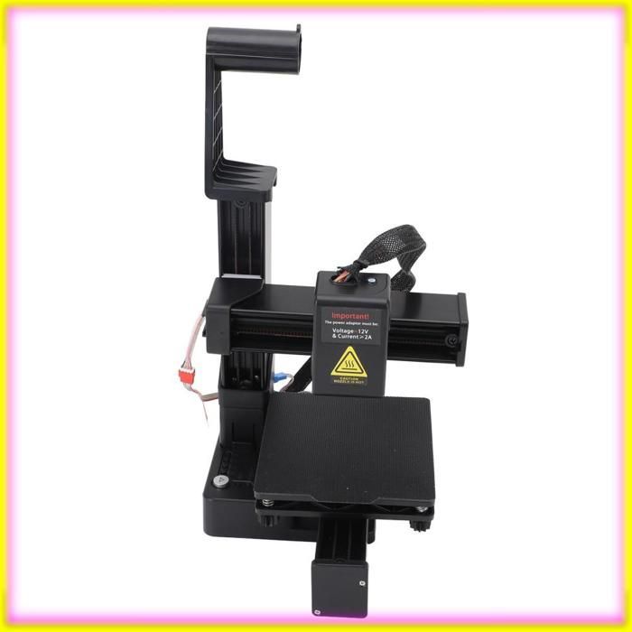 keenso Mini Imprimante 3D FDM Kit Complet - Précision Professionnelle, Nouvelle Technologie d'Extrusion, Zone Prise UE Noir