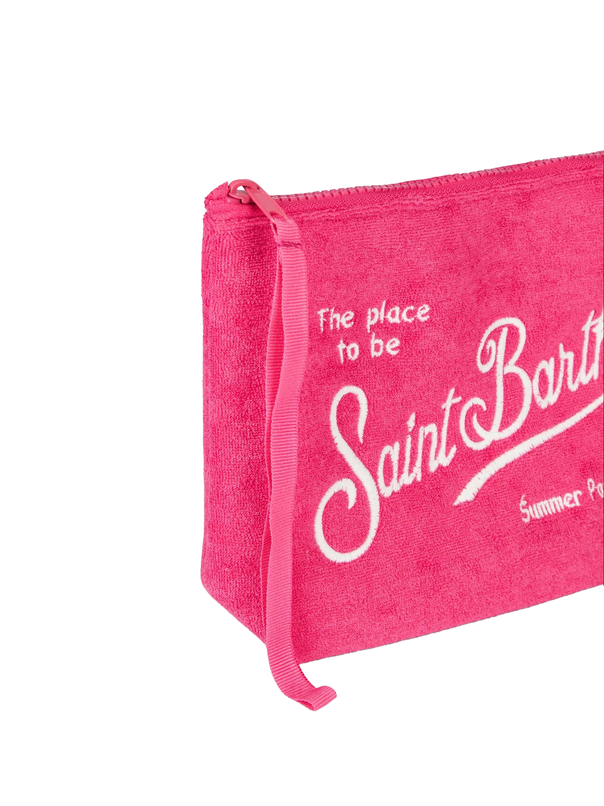Aline clutch tas in fuchsia spons